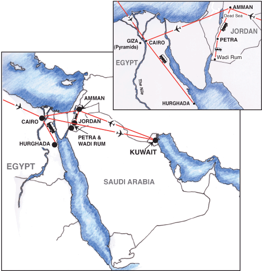 Kuwait, Jordan and Egypt - 2 Week Trip - NotSoRough Guide website